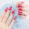 Uñas Postizas para Adultos, 24 Piezas, Color Sólido Galvanizado, Disponibles en Múltiples Colores, Uñas Puntiagudas de Ballet, Piezas de Uñas con Diseño de Escamas de Pez Romboidales