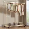 Perchero de Pie Sencillo para Uso Doméstico, Tendedero para Balcón Interior, Perchero para Ropa para Dormitorio y Residencia Estudiantil, Perchero Ahorrador de Espacio