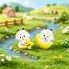Micro-Paisaje Ovejas Lindas Animales en Miniatura Decoración de Jardín DIY Accesorios Adornos Miniatura para Coche