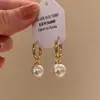 Aretes de Aro Estilo Francés, Aretes de Aro Sencillos, Nuevo Diseño de Nicho de Moda, Temperamento Único, Aretes de Aguja de Plata para Mujer, Hace que la Cara Parezca Más Pequeña