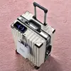 Maleta de gran capacidad con marco de aluminio y ruedas resistentes y duraderas, con ruedas omnidireccionales, adecuada para viajes de negocios y como maleta de viaje con protección de contraseña.