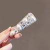 Pinza BB Brillante de Perlas y Pedrería Pesada, Pinza de Flequillo de Moda, Pinza para el Cabello de la Frente de Alta Gama y Exquisita, Pinza Lateral Personalizada de Nicho