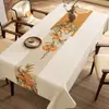 Mantel Estilo Chino, Nuevo Estilo Chino, Impermeable, Resistente al Aceite, Lavable, Mantel Rectangular para Mesa de Comedor, Lujo Ligero, Sensación de Alta Gama, Mantel Modelo Nuevo 2024