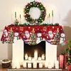 Bufanda de chimenea navideña transfronteriza, decoración de chimenea para cliente, tela de fondo para fiestas festivas, decoraciones navideñas