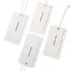 Etiqueta de ropa en blanco blanco universal, molde de cuchillo para etiqueta, etiqueta de punto redondeado 350g cartón de doble cara DIY Papel de cobre