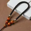 Cuerda de Asa Tejida a Mano, Correa de Tirachinas de Jade, Adorno de Mano, Cuerda para Colgar en Coche de Bodhi, Mayoreo