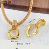 Retención de Color Alta Arena Dorada Cadena Media Extensión Hebilla de Cadena Hebilla de Pescado Hebilla de Fénix Cadena de Cola Chapado en Cobre Oro de 24K Accesorios para Joyería DIY Venta al por Mayor