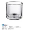 Em estoque Espessado Transparente Vidro Vela Aromaterapia Vidro Castiçal Copo Quarto Ornamentos Domésticos Castiçal Copo de Vidro