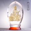 Estatuas de Buda Amitabha Manjushri Puxian Avalokiteshariya Avalokiteshariya de Esmalte Antiguo de Colores Salón de Buda en Casa