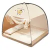 Amazon Transfronterizo Espacio Grande Puerta en U Sin Instalación Cómodo Transpirable Anti-Mosquitos Mágica Yurta Mosquitero Fabricante Venta al por Mayor