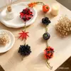 Cortina de Flores DIY Flotante de Moda Decoración Colgante de Flores Cuerda de Yute Adorno Colgante Decoración de Ventana para el Hogar