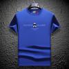 Ouzhanzhou Moderna Camiseta Nueva de Hombre con Perforaciones Calientes Moda Ajustada Talla Grande Lujo Ligero de Hombre Manga Corta Verano Seda de Hielo Secado Rápido