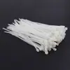 Abraçadeiras de Nylon Autotravantes, Abraçadeiras Brancas, Clips de Fixação para Fios, Tiras Plásticas de Amarração, Abraçadeiras de Alta Resistência Padrão Nacional
