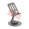 Soporte para tablet transfronterizo giratorio 360 grados de escritorio plegable metálico de refrigeración soporte para laptop venta al por mayor