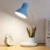 Lámpara de escritorio para protección ocular, usada para estudiar, con portalápices anti-miopía, para escribir tareas, leer, y para estudiantes y niños