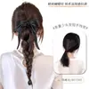 Pin de Moño de Cinta Pelucas Trenzadas Cabello Trenzado Cola de Caballo Trenzada Nueva Cola de Caballo de Cabello Trenzado Estilo Chino para Mujer Accesorios para el Cabello de la Parte Trasera Completa de la Cabeza
