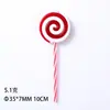 Decoración de Piruleta Molinillo de Dulces Navideños Malvavisco Caramelo de Menta Rojo y Blanco Adornos de Caramelo para Árbol de Navidad Venta al por Mayor