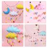 Accesorios de tienda de campaña para niños, decoración del hogar, fieltro hecho a mano, nubes, gotas de lluvia, no tejido, colgante de Año Nuevo, adornos de regalo