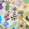 Xin Mo Libro de Pegatinas Divertidas para Niños Japoneses Estilo Retro Ins Lindo Material para Diario Pegatinas de Película con Purpurina Troqueladas