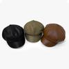 Otoño e Invierno Estilo Coreano Estudiante Lindo y Versátil Estilo Británico Sombrero Octogonal Sombrero de Calabaza Popular Boina de Cuero para Mujeres con Caras Redondas