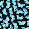 Acessórios de Borboleta de Vidro Contas Soltas Contas Coloridas Transparentes Bijuterias Fita de Cabeça DIY Corrente para Celular Acessórios de Cabelo Materiais Artesanais