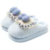 Nuevas Zapatillas de Algodón Gruesas tipo Nube con Lazo Versátiles Resistentes al Frío Suela Gruesa Forradas de Felpa Antideslizantes Cálidas para Mujer Otoño/Invierno 2026