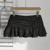 Moda nueva de verano falda casual línea A plisada lunares dulce simple europea y americana ins para mujer venta al por mayor