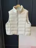 ¡Chal de plumón de pato blanco 90 con cuello alto acanalado, nuevo estándar nacional rastreable! Chaleco Abrigador 26 Otoño Nuevo H092410