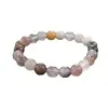 Pulseira de Jade Dourado Natural, Pulseira de Contas Violetas, Pulseira de Jade de Círculo Único de Xinjiang para Homens e Mulheres, Produtos de Bem-Estar para Transmissão ao Vivo