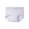 Calzones de Algodón para Mujer 10A Antibacterianos Color Sólido Ligeros Moño Cómodos de Cintura Alta Calzones para Mujer