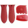 Cubierta de Silicona para Mango de Olla, Cubierta Aislante de Calor, Mango de Olla de Silicona Resistente a la Temperatura, Antiescaldaduras, Antideslizante, Cubierta de Mango Suave, Set de Combinación Automática