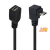 Cable de carga de datos USB 2.0, cable de extensión para computadora, teléfono móvil, cable elástico, cable de resorte mini 5P hembra/Mike 5P macho