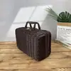 Caja de ratán vintage empaque de regalo de boda caja de ratán almacenamiento de Navidad bolso de mano de ratán caja de regalo de ratán