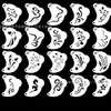 20 Moldes de Rosto Vazados Plástico Modelos para Impressão para Olhos, Adequado para Adultos e Crianças, para Maquiagem de Performance e Desenho com Stencil