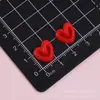 Macaron brillante líneas huecas corazón resina accesorios pegamento crema llavero bricolaje materiales para collar de mascota