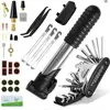Kit de ferramentas de acessório para reparo de bicicletas transfronteiriço, conjunto de reparo para bicicletas de montanha e bicicletas de estrada, ferramentas de reparo de pneus com bomba