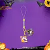 Amazon Halloween Llavero Colgante de Terror Calavera Fantasma Dibujo Animado Calabaza Gato Colgante para Bolsa Lanyard