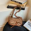 Alto Valor Estético Verano 2026 Nuevo Dulce Plisado de Moda Estampado Moda Elegante Simple Versátil Bolso de Hombro