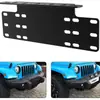 Suporte de placa de licença para carro de três fileiras de furos, veículo off-road, modificação, suporte de lâmpada de placa de licença, suporte de lâmpada de placa de licença em liga de alumínio