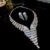 Set de Pendientes y Collar de Borla de Diamante Super Brillante Estilo Palacio Perlas Lujo Accesible Gama Alta Cadena para Clavícula Diseño Joyería