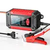 Cargador de coche y motocicleta FOXSUR 12V de plomo-ácido AGM litio-ferrofosfato detección de batería multifunción