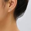 Pendientes huecos personalizados de gran oferta transfronteriza para mujer, estilo retro, sencillos, con diseño de viento frío, con forma de oreja, elegantes y delgados.