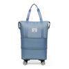 Bolsa Trolley Plegable Ligera de Gran Capacidad para Mujer con Rueda Universal y Polea, Bolsa de Viaje, Almacenamiento para Compras, Bolsa Duffel