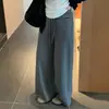Pantalones de maternidad, nuevo estilo primavera y otoño, pantalones de pierna ancha a rayas blancas y negras, holgados y fluidos, no apretados alrededor del vientre, cubren las caderas, adelgazantes, pantalones largos para usar como prenda exterior