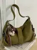 Bolsa feminina texturizada Shuai Mi Jia, grande capacidade, nova bolsa transversal de nicho outono 2026, bolsa tote vintage para o dia a dia