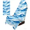 Nueva funda de asiento de coche y toalla de playa dos en uno de comercio exterior, suministro directo, toalla de playa impresa de fibra ultrafina engrosada