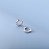 Arete de Hebilla de Plata Esterlina 925 INS Simple Geométrico Nicho Diseño Sensación Anillo de Oreja Aretes Aretes de Mujer Pequeños Combinables 8682