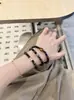 Pulsera de Cuentas para Pareja de Cristal de Fresa Natural con Tres Capas y Brillo Plateado, Joyería Regalo para el Día de San Valentín con un Toque de Lujo