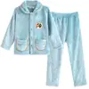 Pijama de isla de forro polar para niños, conjuntos de franela de otoño e invierno para niños, forro polar de coral engrosado para niños mayores, oferta especial de liquidación
