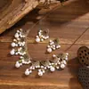 Venta Directa de Fábrica Transfronterizo Europeo y Americano Estilo Retro Hueco Gota de Agua Exagerado Conjunto de Joyería de Collar y Pendientes para Mujer